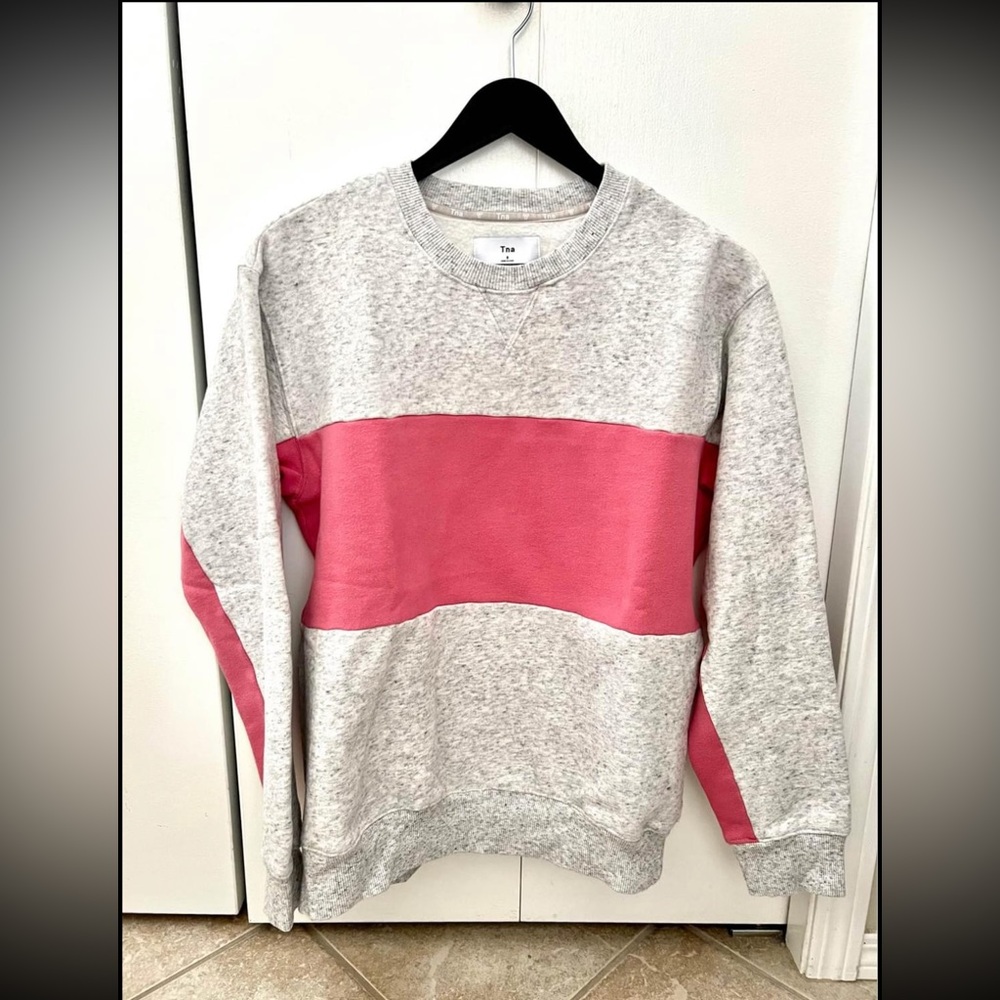Aritzia Tna Cozy Fleece Perfect Crew Sweatshirt